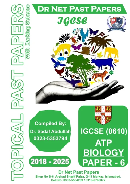 IGCSE Biology 0610 ATP Topical Past Papers Paper 6 cover