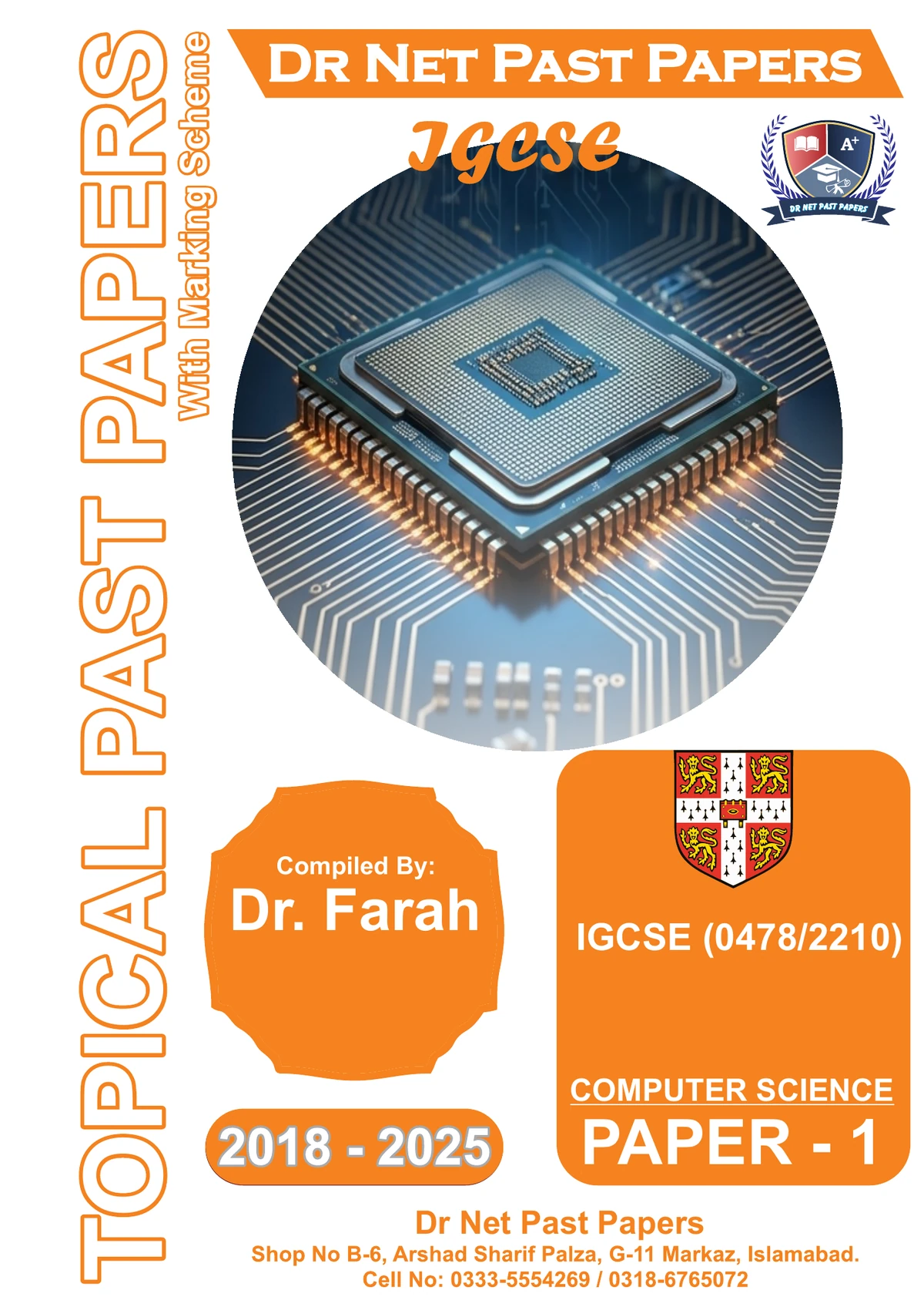 IGCSE Computer Science 0478/2210 Paper 1 Topical Past Papers cover
