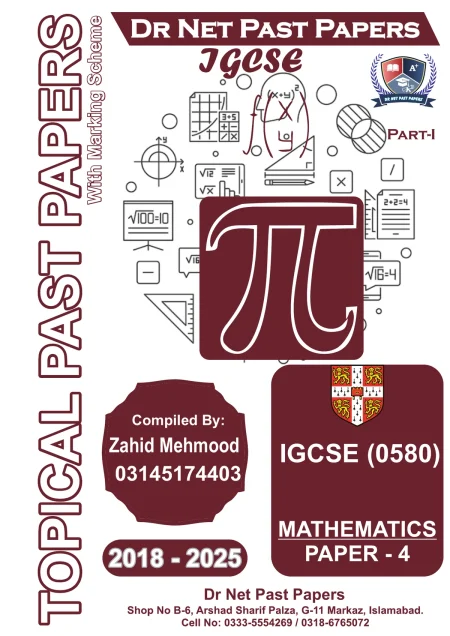 IGCSE Mathematics 0580 Topical Past Papers Paper 4 Part II cover