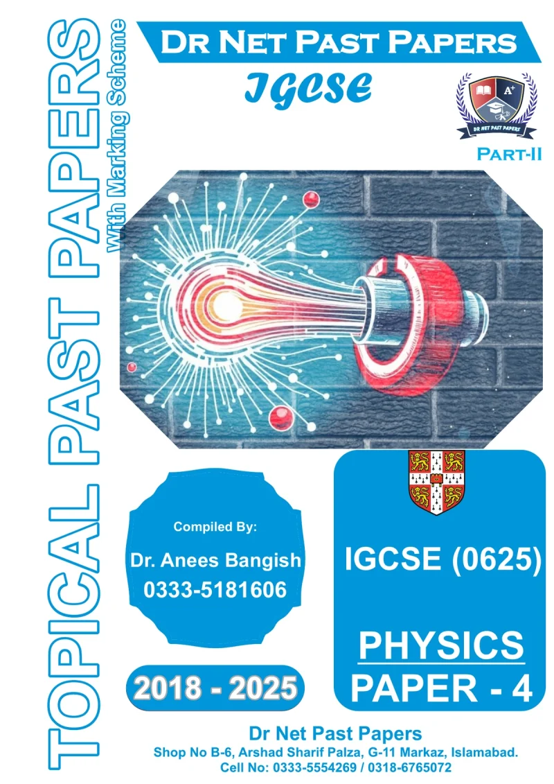 IGCSE Physics 0625 Topical Past Papers Paper 4 Part II cover