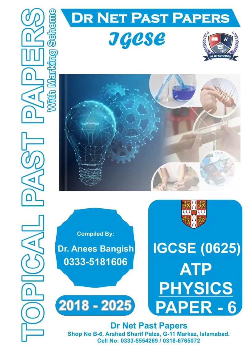 IGCSE Physics 0625 ATP Topical Past Papers Paper 6 cover