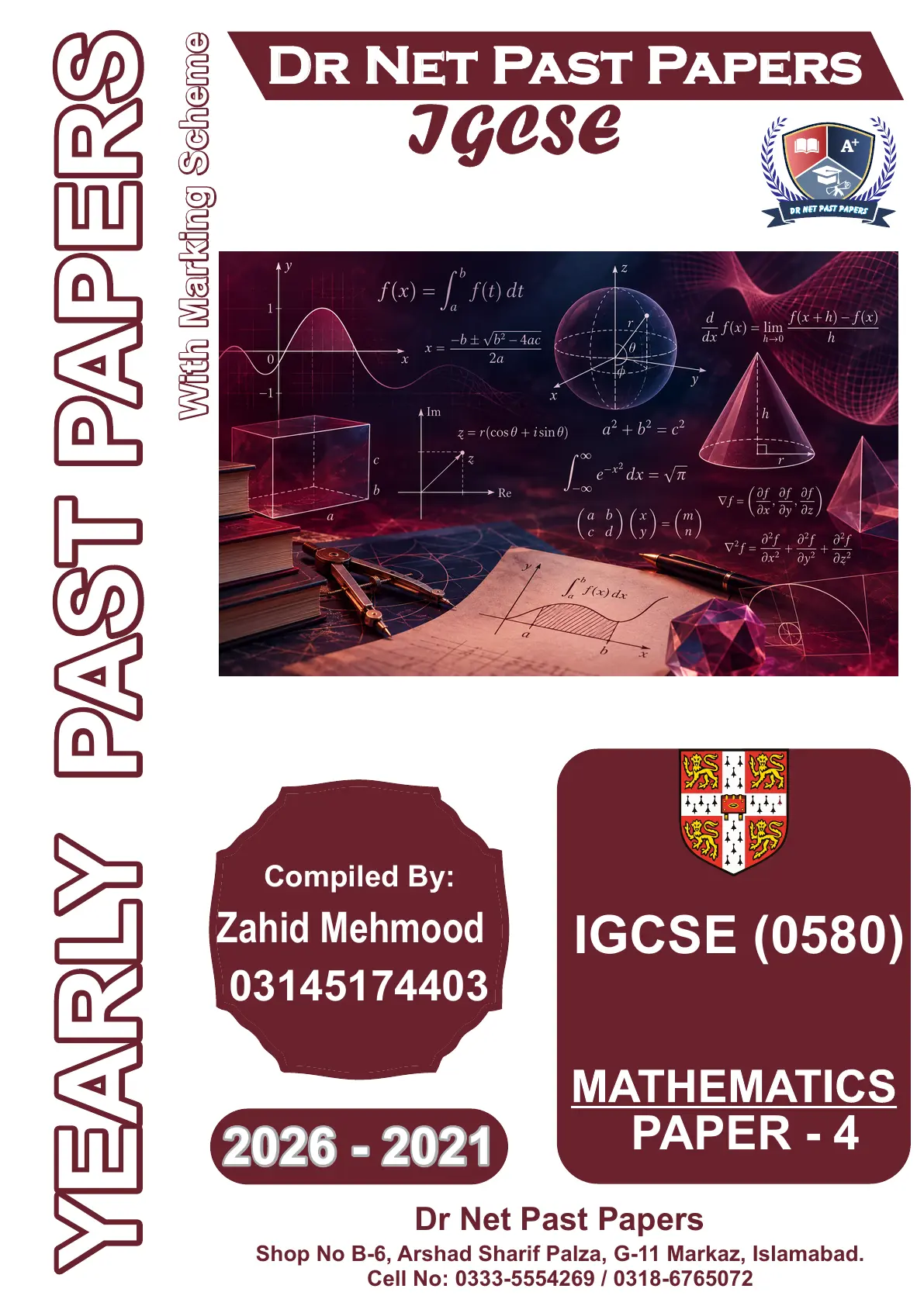 IGCSE Mathematics 0580 Paper 4 Yearly Past Papers (2021-2026)