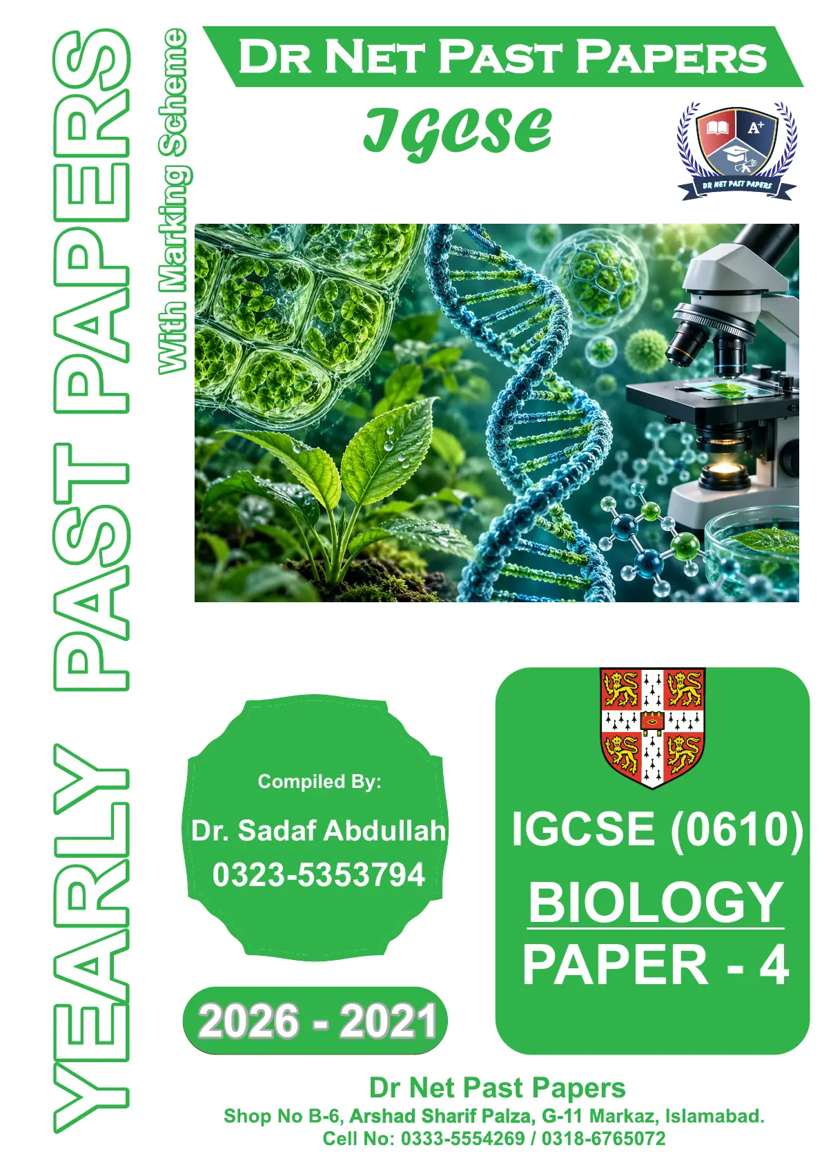 IGCSE Biology 0610 Paper 4 Yearly Past Papers (2021-2026)