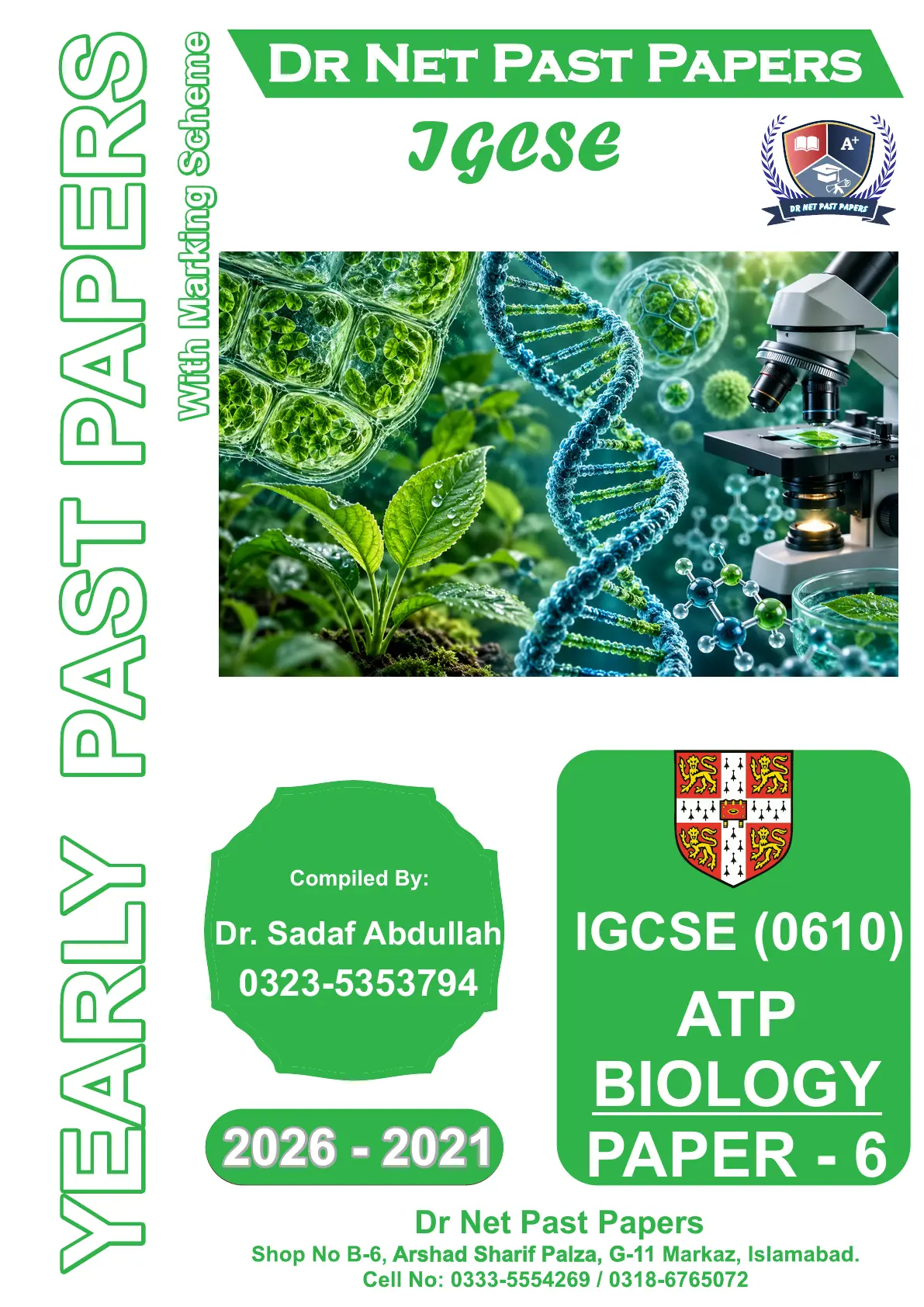 IGCSE Biology 0610 Paper 6 Yearly Past Papers (2021-2026)